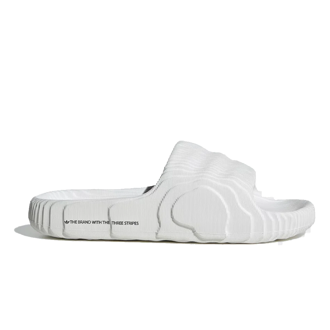 Adilette 22 Slides - Crystal White Comfortable Pool Slides for Men & Women | Perfect for Beach, Pool, and Casual Wear