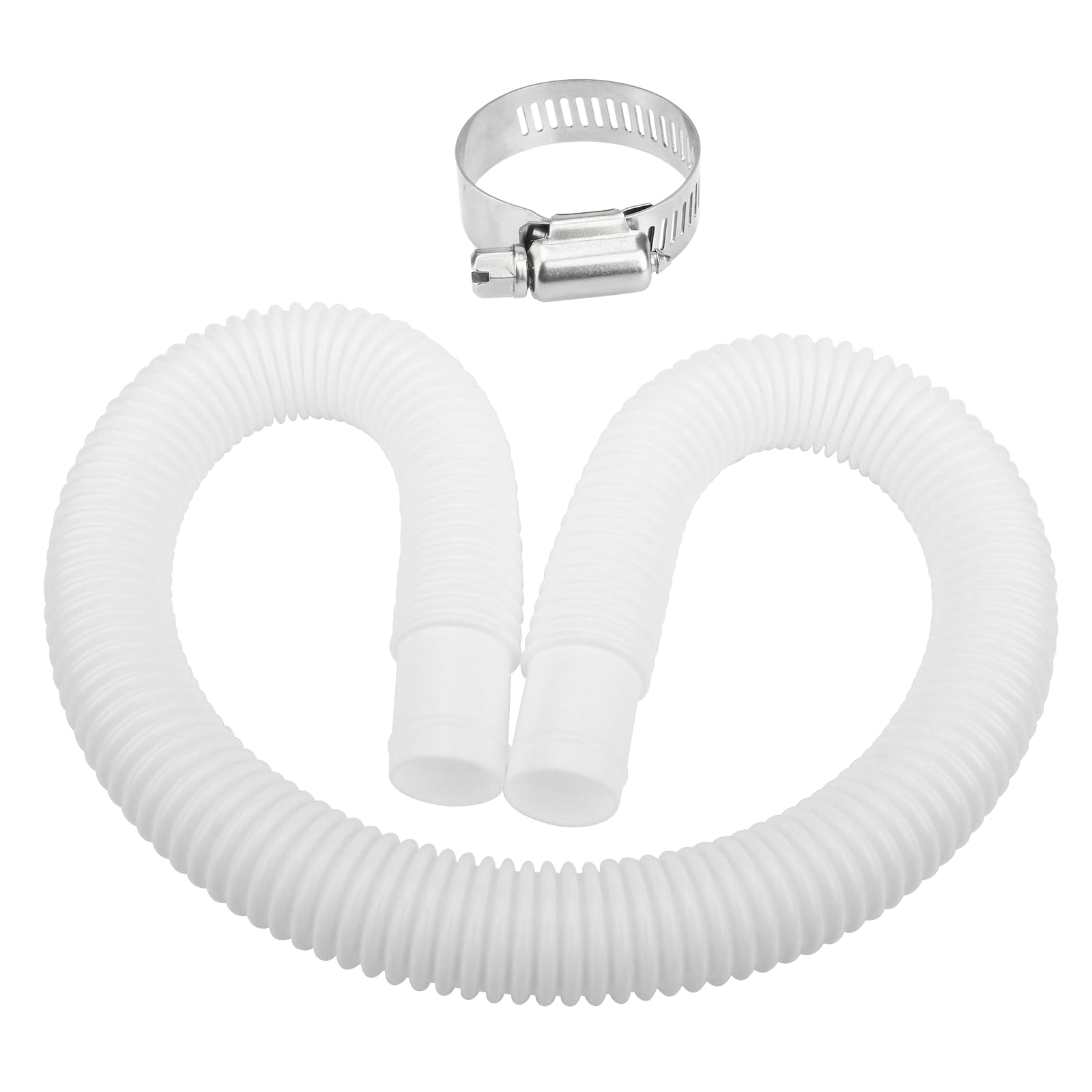 1-1/4 Inch x 3ft Pool Skimmer Hose Replacement for Intex Above Ground Pools - Durable Swimming Pool Pump Transfer Hose for Water Circulation & Maintenance - Perfect for Pool Cleaning, Vacuuming & Filtration Systems