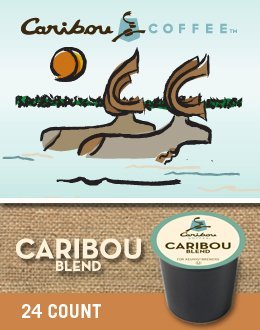 Premium Caribou Coffee Blend K-Cups (72 Count) - Medium Roast, Smooth & Balanced Flavor - Perfect for Keurig Brewers - Enjoy at Home, Office or On-the-Go