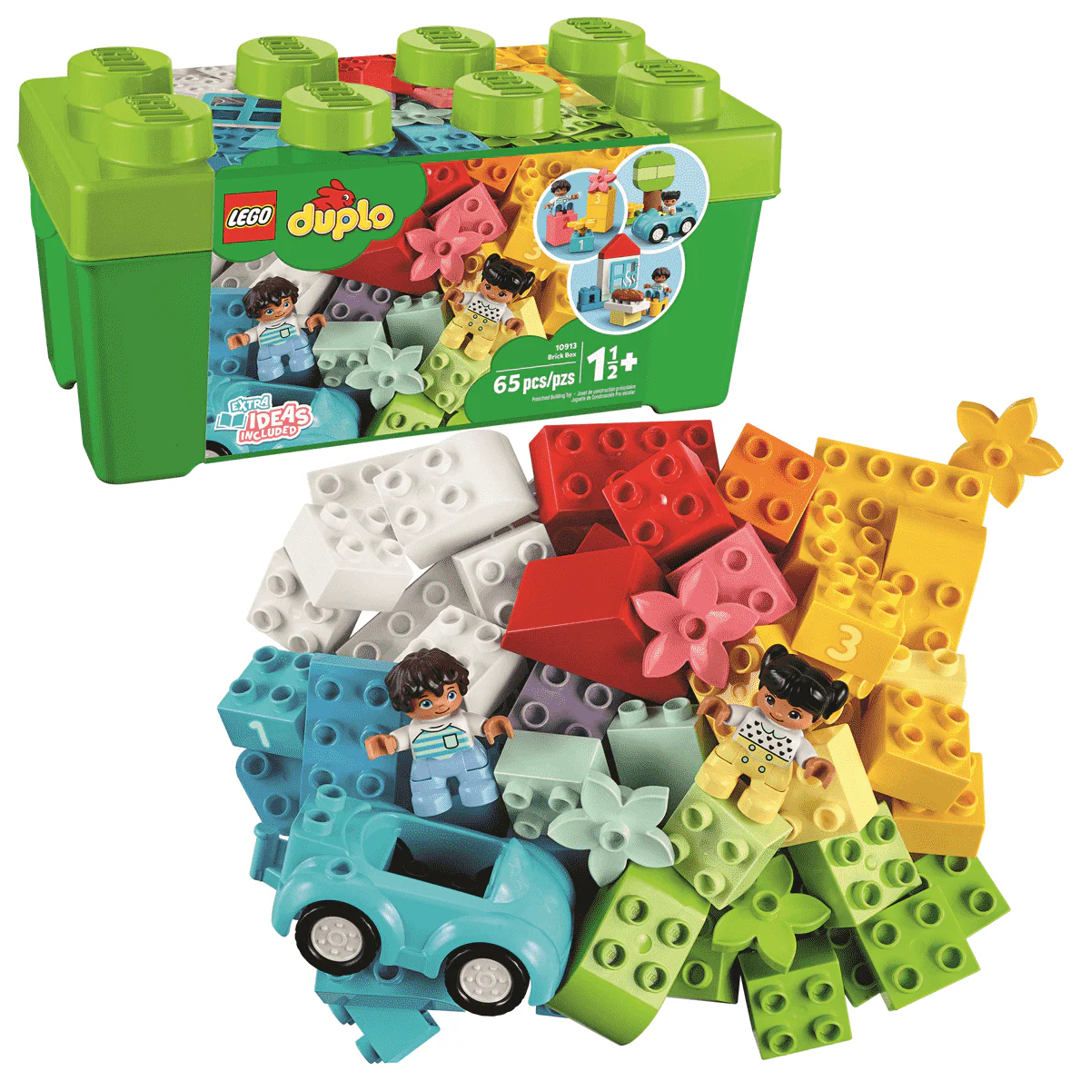 LEGO® DUPLO® Classic Brick Box - 10913 Building Blocks for Toddlers | Creative Play & Learning Toy for Kids Ages 1.5-5 Years | Perfect for Preschool Education & Family Bonding Time