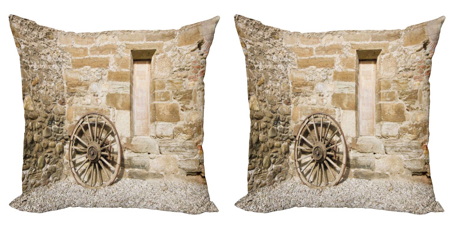 Ambesonne 2-Pack Decorative Throw Pillow Covers - 16