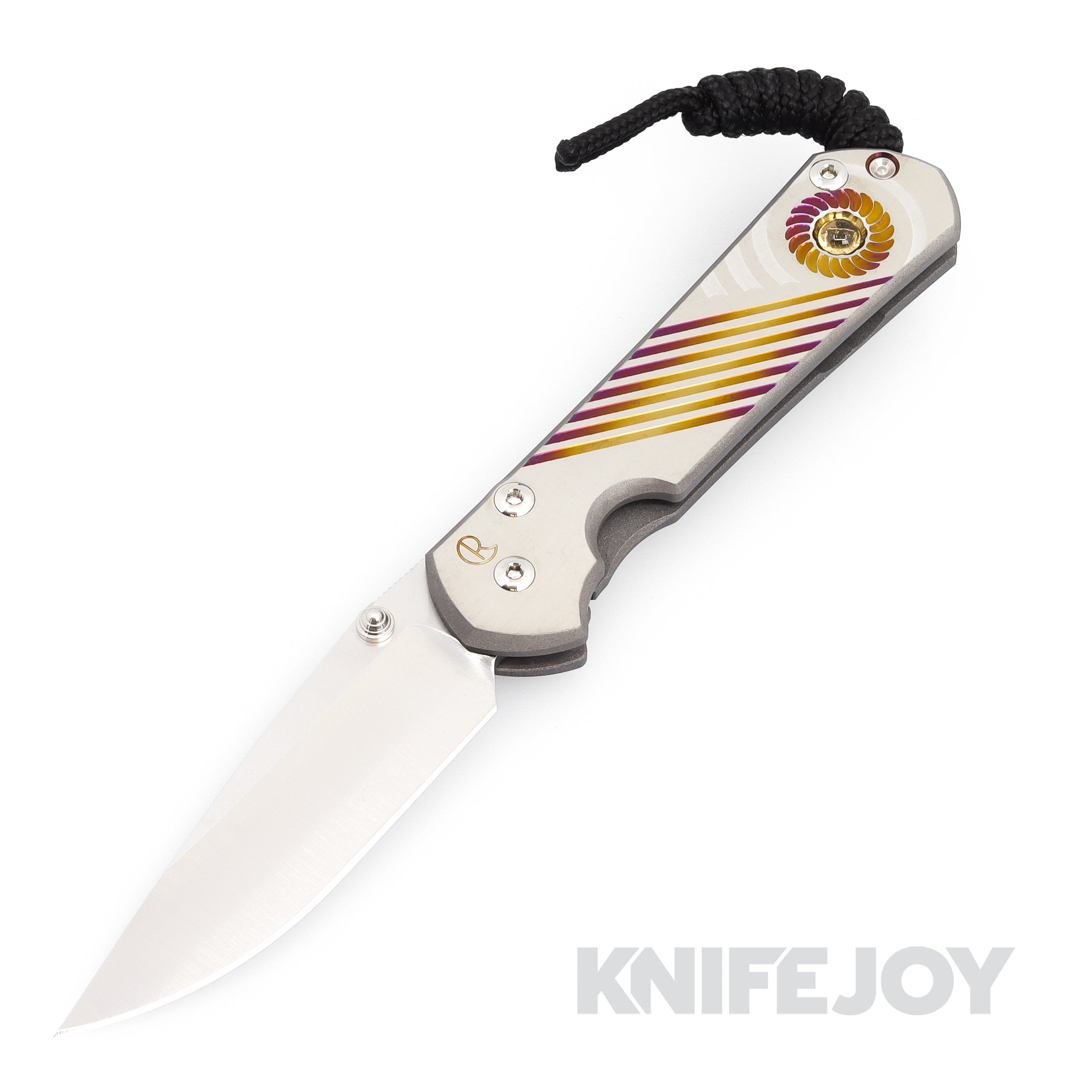 Chris Reeve Knives Small Sebenza 31 Folding Pocket Knife - Magnacut Drop Point Blade & Citrine Cabochon Handle | EDC, Outdoor Survival, Camping, Hunting Gear