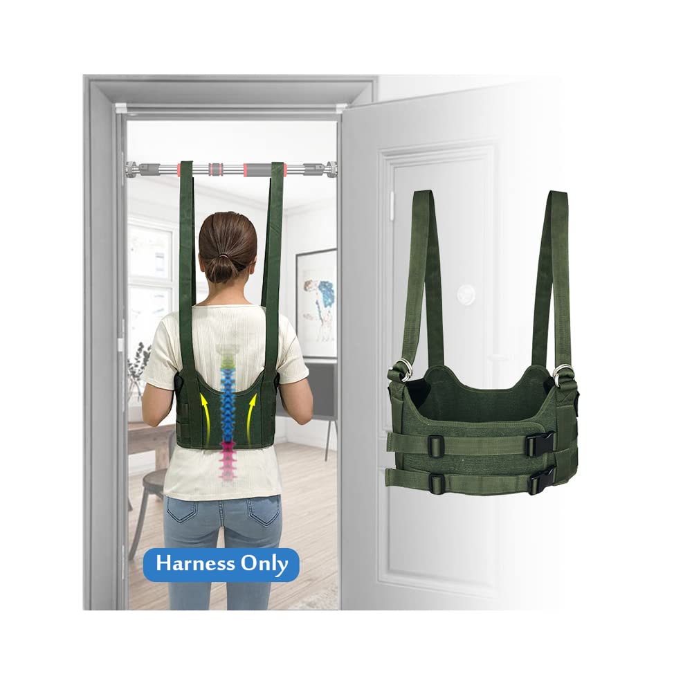 Spinal Decompression Harness for Back Pain Relief - Lumbar Traction Device for Herniated Disc & Bulging Disc - Adjustable Back Stretcher for Spine Decompression - Large Size - Perfect for Home Use, Physical Therapy & Post-Workout Recovery