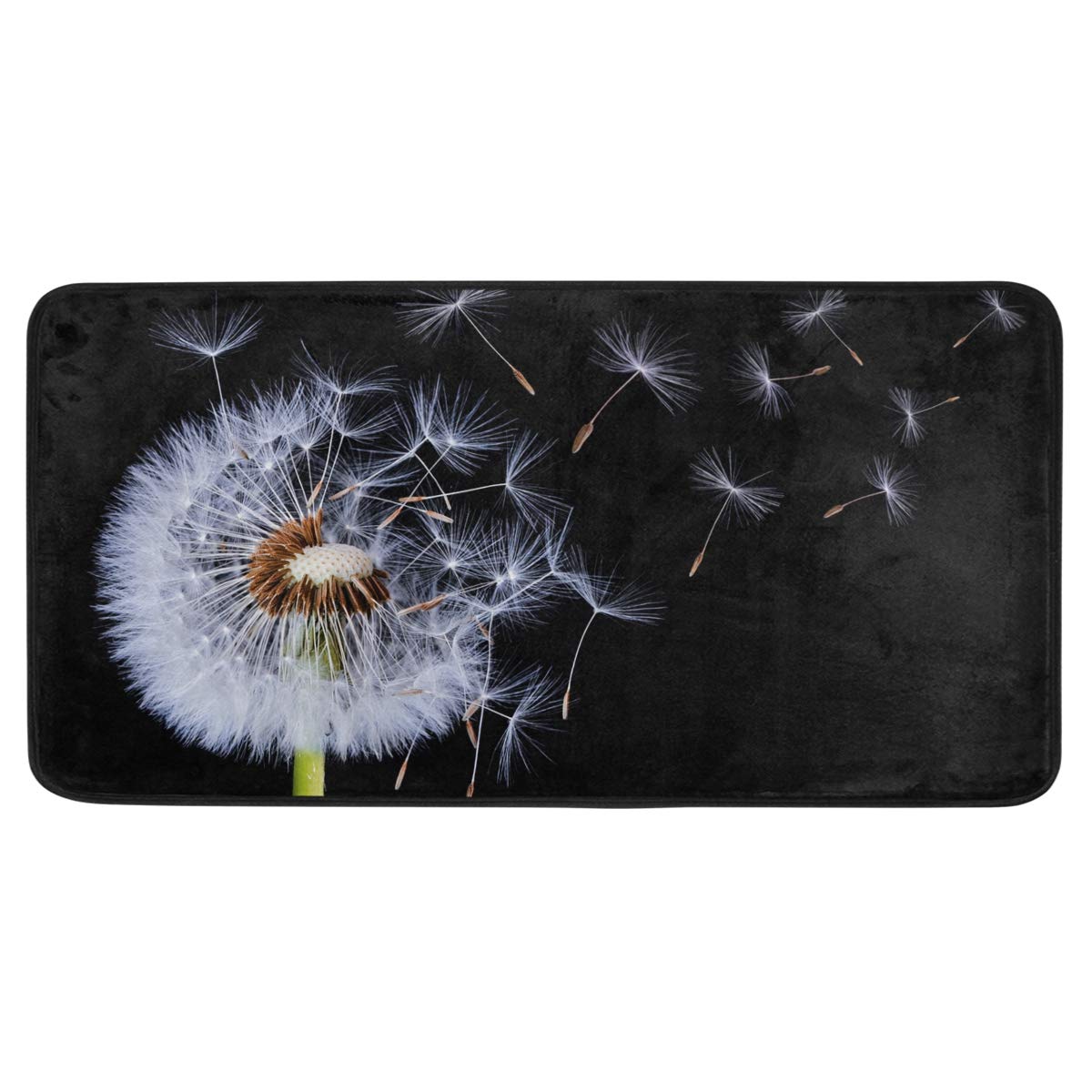 Susiyo Dandelion Kitchen Rug Mat - Anti-Fatigue, Non-Slip Floor Mat with Oil & Stain Resistance - Easy Clean Indoor/Outdoor Kitchen & Bath Mat - Perfect for High-Traffic Areas, Sink Stations & Entryways