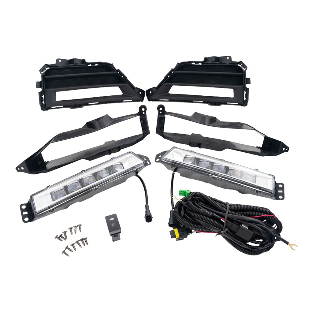 2020-2022 Honda CR-V LED Fog Light Assembly Kit - HO2593147 Replacement Pair (Left & Right) for Improved Night Visibility & Style | Perfect for Off-Roading, Bad Weather & Night Driving