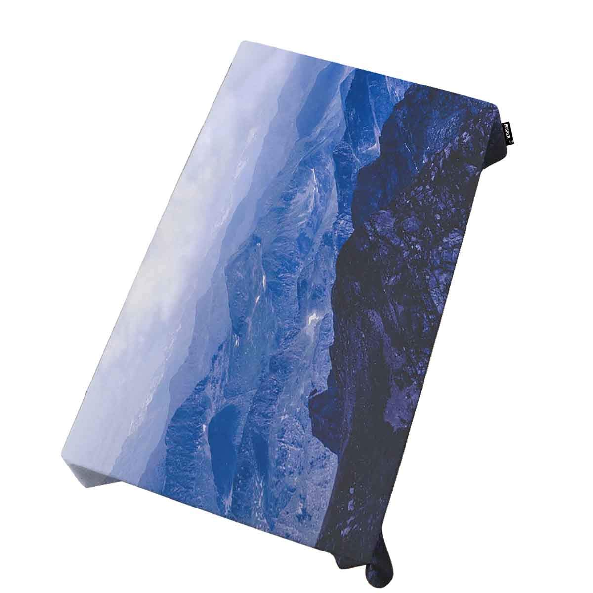 Premium Winter Blue Rectangle Tablecloth 52x70 Inch - Waterproof & Wrinkle-Resistant for Kitchen, Dining, Wedding & Holiday Parties - Perfect for Indoor Decor & Festive Gatherings