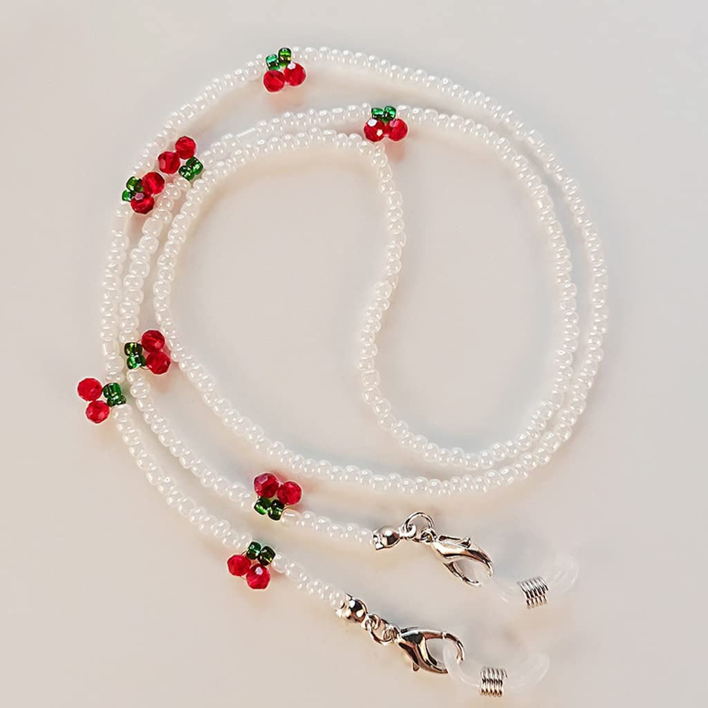 DNATS Retro Metal Sunglasses Chain for Women - Adjustable 70cm Eyeglass Lanyard, Eyewear Cord Holder (White) - Perfect for Reading Glasses, Sunglasses & Fashion Accessories