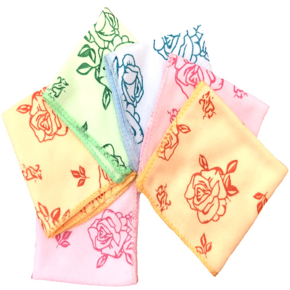 ASHOPANU 6-Pack Cotton Face Towels (30 x 30 cm) - Super Soft & Quick Absorbent Washcloths for Skincare, Makeup Removal & Baby Care - Gentle Facial Towels for Daily Use, Gym & Travel