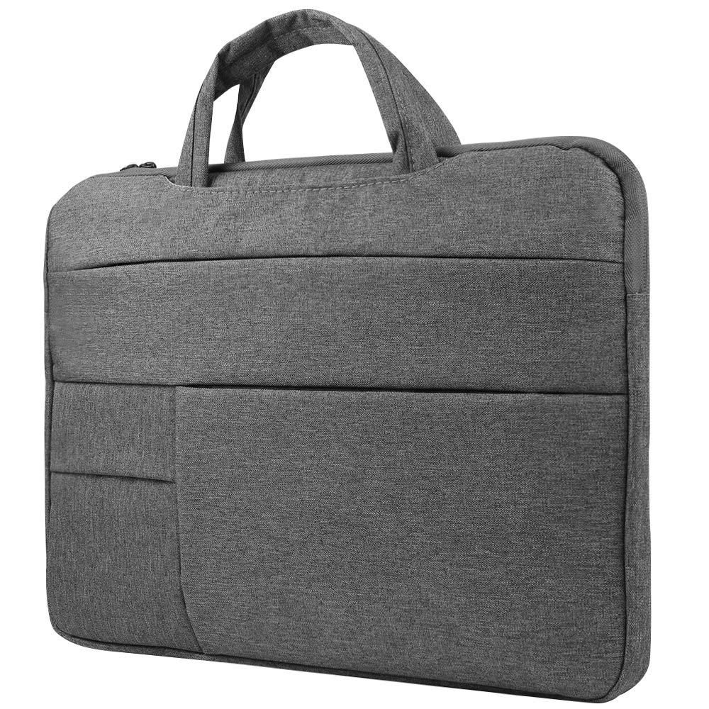 Waterproof 14 Inch Laptop Sleeve with Handle & External Pockets - Protective Carrying Case for MacBook, Samsung, Dell, Chromebooks & Netbooks - Perfect for Work, School & Travel