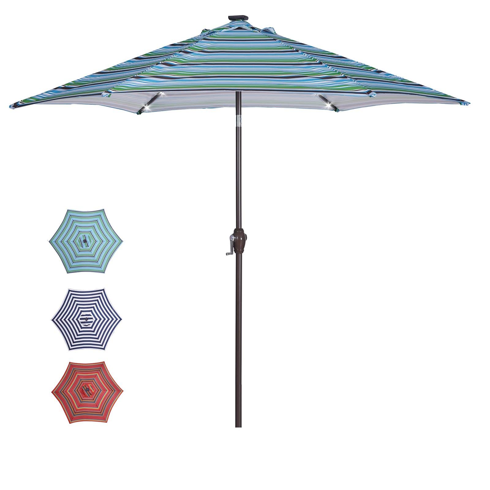 Solar Powered Patio Umbrella Lights - Windproof & Rustproof Outdoor Offset Umbrella with LED Lights for Deck, Garden, Lawn & Backyard - Perfect for Outdoor Dining, Lounging & Entertaining