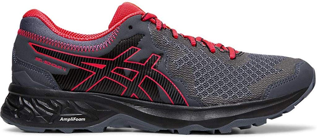 ASICS Women's Gel-Sonoma 4 Trail Running Shoes - Lightweight Hiking Sneakers for Women with Cushioning Support, Size 5.5 in Carrier Grey/Black - Perfect for Outdoor Adventures, Trail Running & Hiking