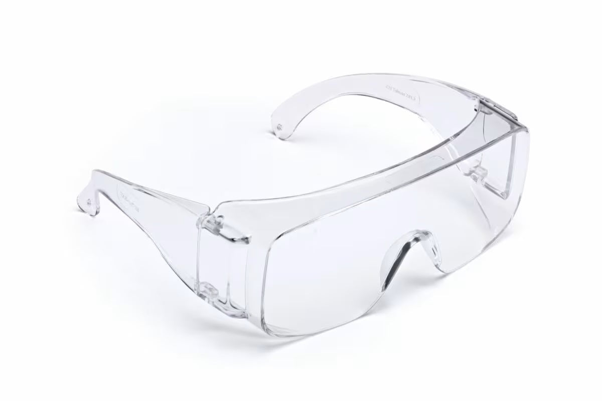 3M™ Tour Guard™ V ANSI Z87+ Safety Glasses – Clear Frame with Scratch-Resistant Lenses | Over-The-Glasses Protective Eyewear for Construction, Woodworking & DIY Projects