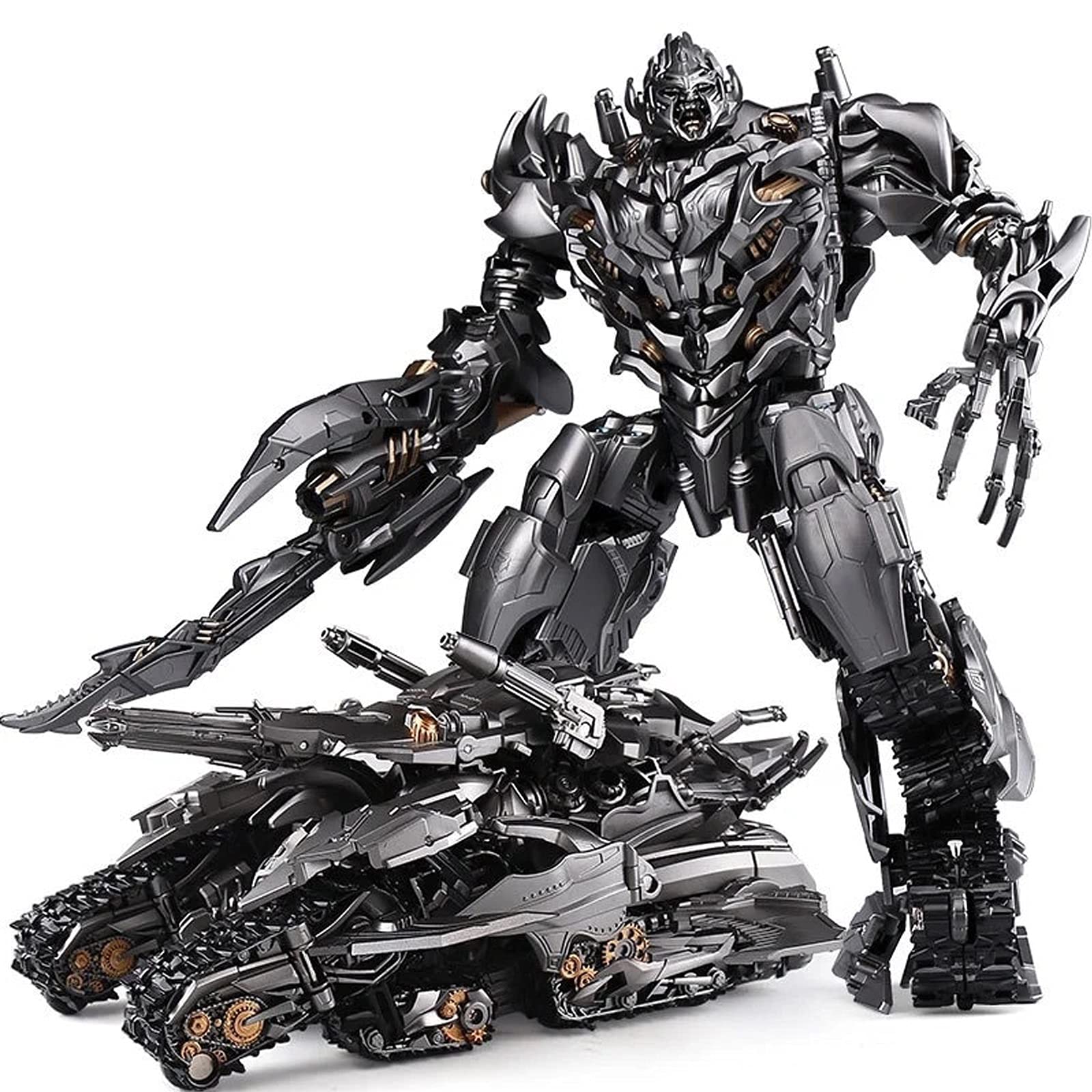 WAWAYU Transformer Toys Black Mamba SS Series - Super Large Tank Megatron Decepticon Commander | Variable Tank Model Robot Action Figure KO Version for Ages 14+ | Perfect for Collectors, Gifts & Battle Scenes