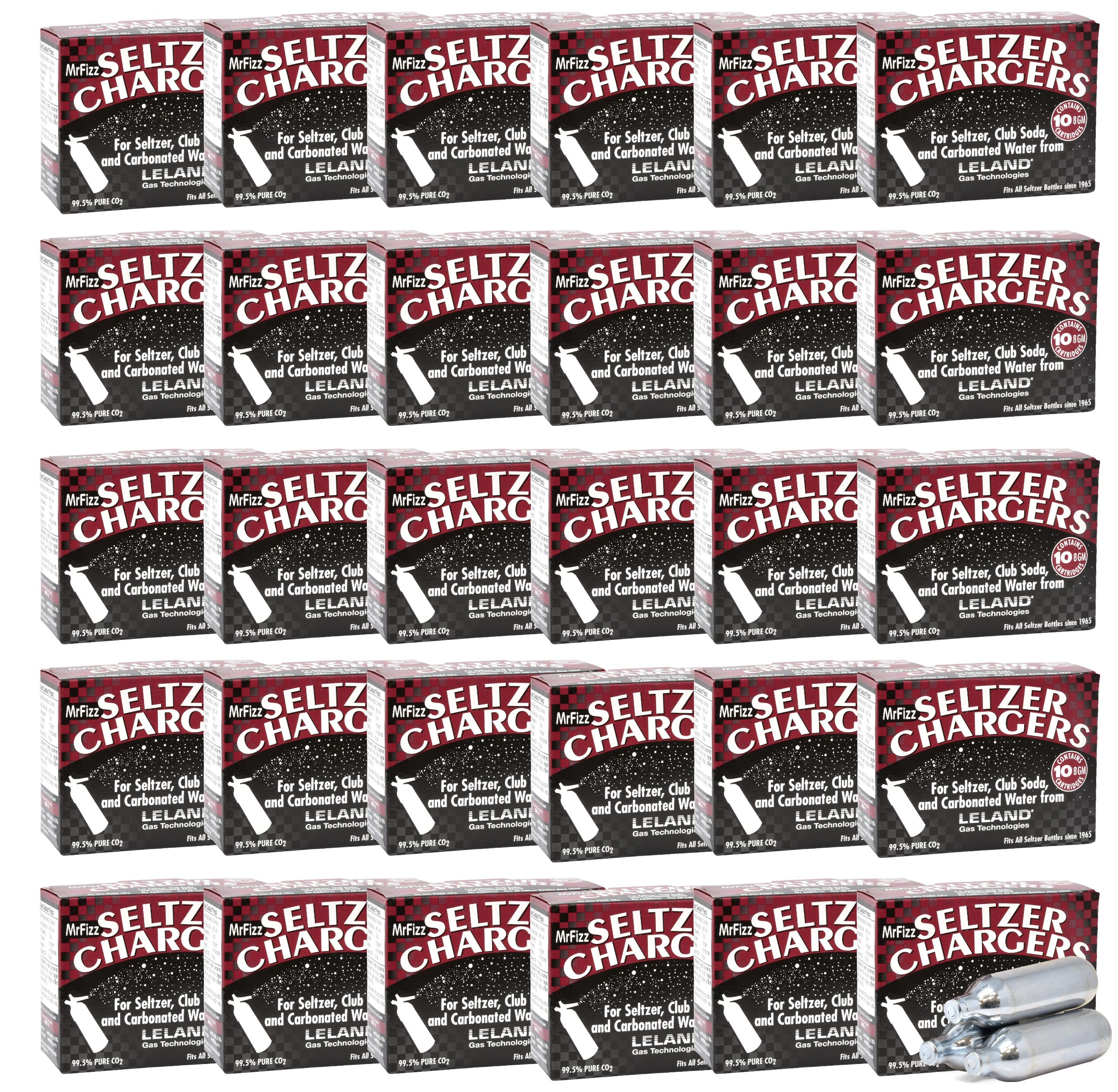 Premium 8g CO2 Cartridges for Soda Makers - Food Grade, Compatible with iSi Liss, Mosa & 1L Soda Siphons | Includes Soda Can Holder | 300 Pack for Home Carbonation, Bars & Restaurants