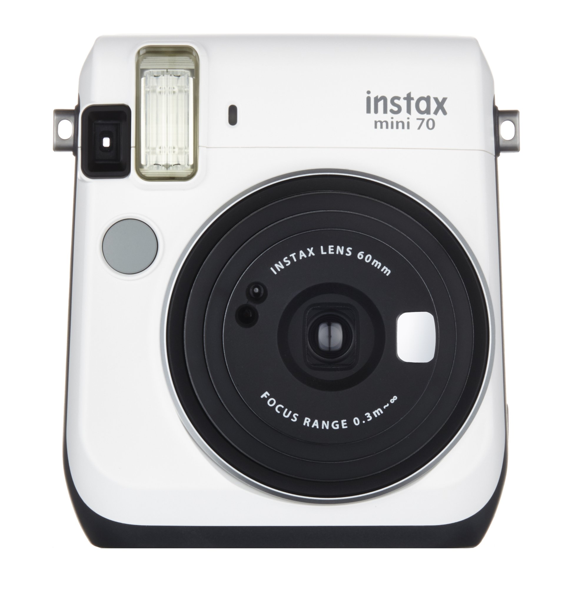 Fujifilm Instax Mini 70 Instant Camera - Compact Polaroid Camera with Built-in Flash & Selfie Mode | Perfect for Travel, Parties, and DIY Photo Albums (White)