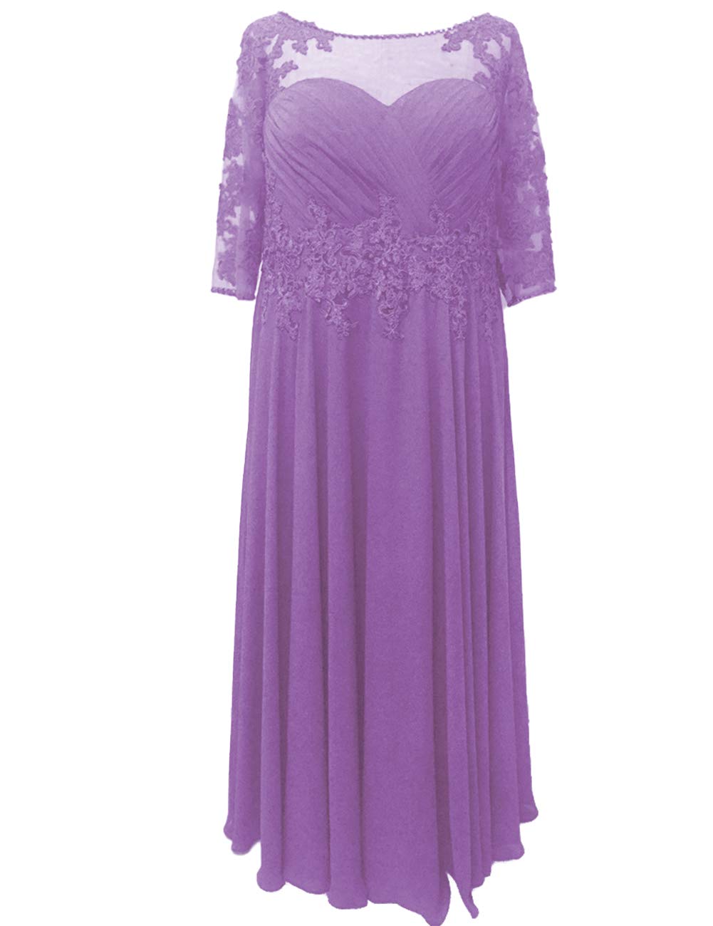 Elegant Plus Size Mother of The Bride Dresses with Sleeves | Formal Evening Gown for Wedding Guest | Women's Special Occasion Attire for Weddings, Galas & Formal Events