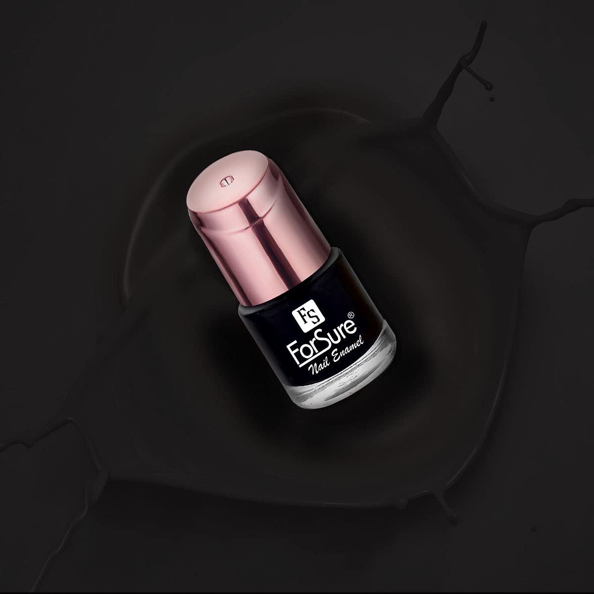 ForSure® Glossy Quick Dry Gel Nail Polish - Glossy Black | Long Lasting & Chip Resistant | Perfect for Manicures, Pedicures & Nail Art | Salon Quality at Home