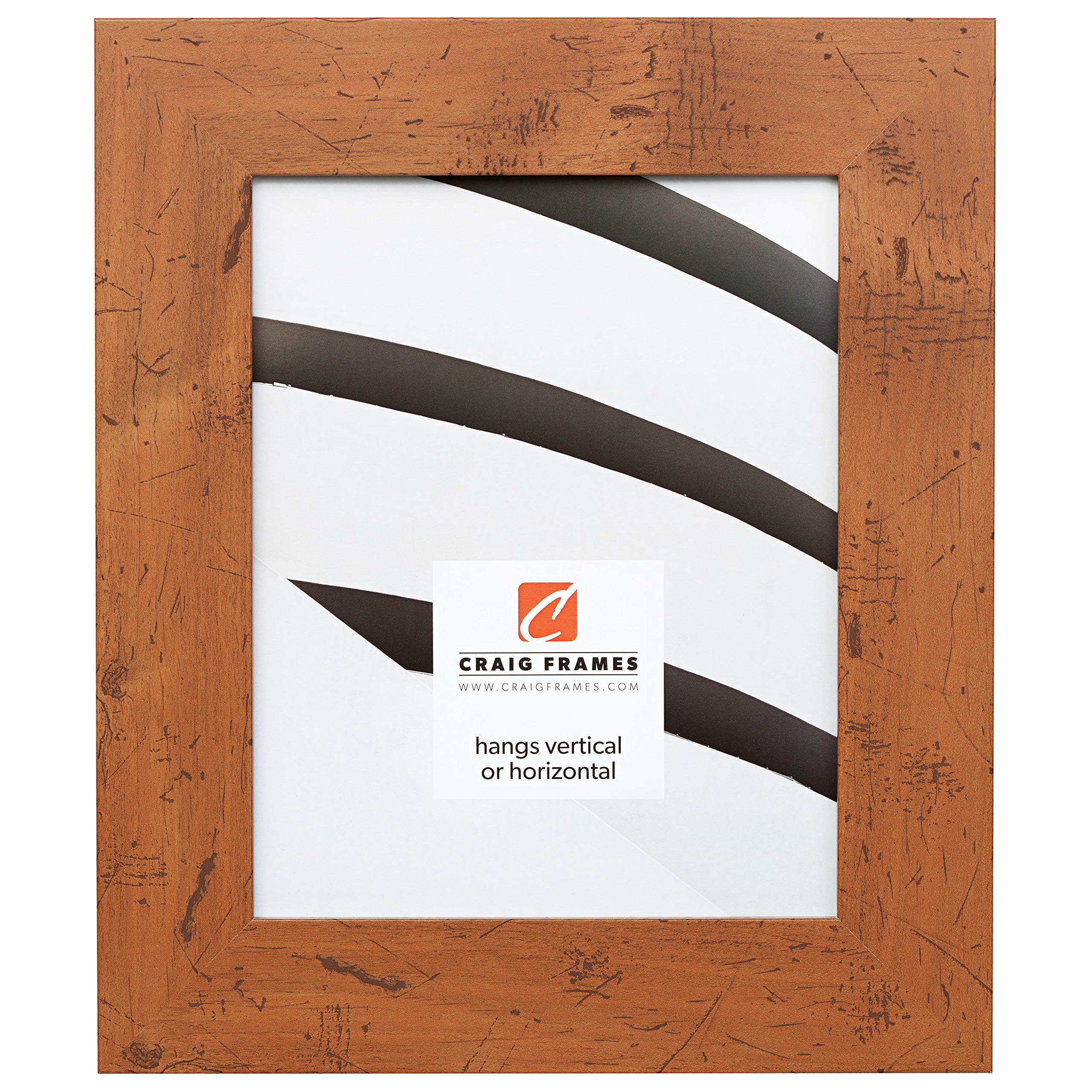 Craig Frames 18x24 Inch Picture Frame - 2 Inch Wide Light Walnut Brown Smooth Wrap Finish - Perfect for Wall Art, Family Photos, and Home Decor