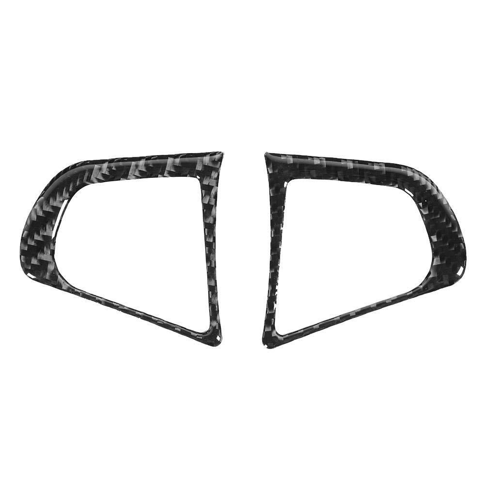 2pcs Soft Carbon Fiber Steering Wheel Button Trims & Frame Covers - Compatible with BMW 3 Series G20 (2020+) | Interior Car Accessories for Enhanced Grip & Style