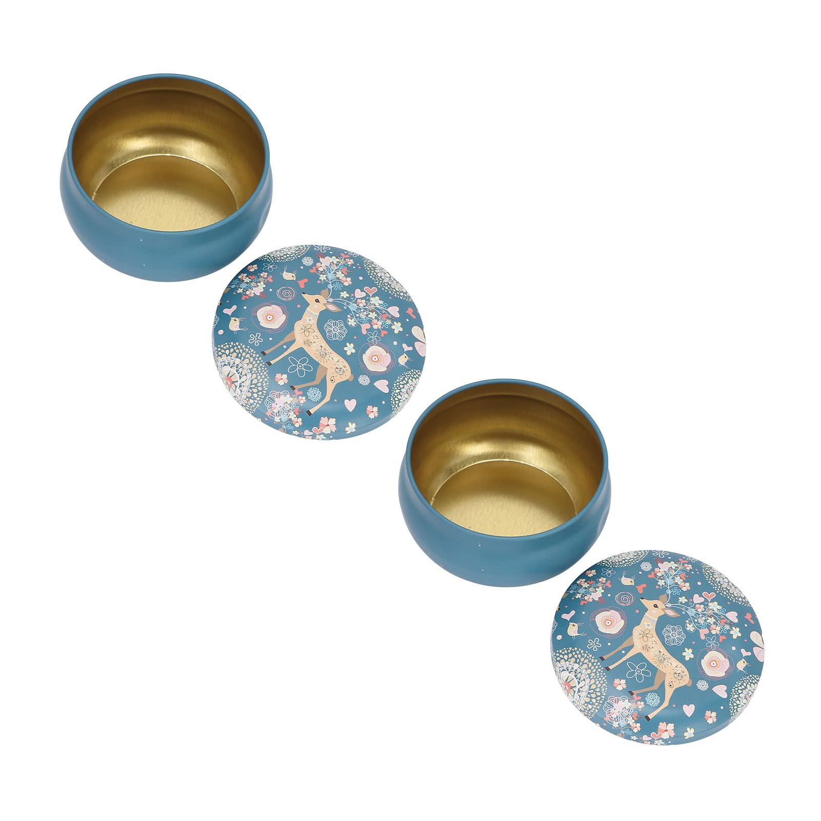 Empty Candle Jars with Lids - Reusable Airtight Candle Tins for Wax Melts, DIY Candles & Home Storage | Perfect for Travel, Gifts & Craft Projects