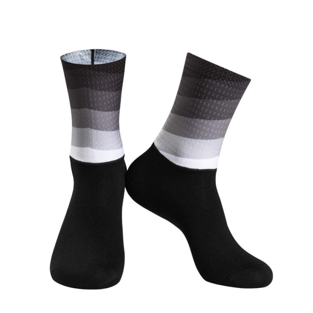 High-Tech Compression Socks for Men & Women - Anti-Slip Cycling & Running Socks with Gradient Color Design - 2 Pairs Pack (Style A) - Perfect for Sports, Biking, and Active Lifestyles