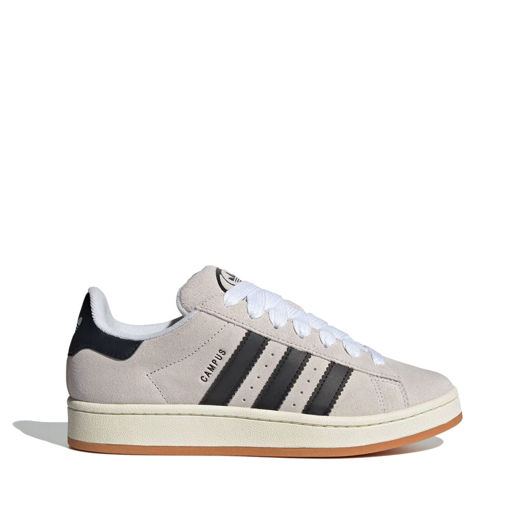 Adidas Women's Campus 00S Sneakers - Crystal White/Core Black/Off White - Casual Fashion Shoes for Women - Perfect for Streetwear, Gym & Everyday Wear