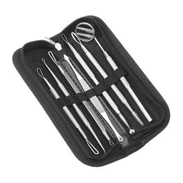 7Pcs Stainless Steel Blackhead & Acne Remover Kit - Professional Pimple Extractor Tools for Face, Nose & Body - Perfect for Home Skincare & Spa Treatments