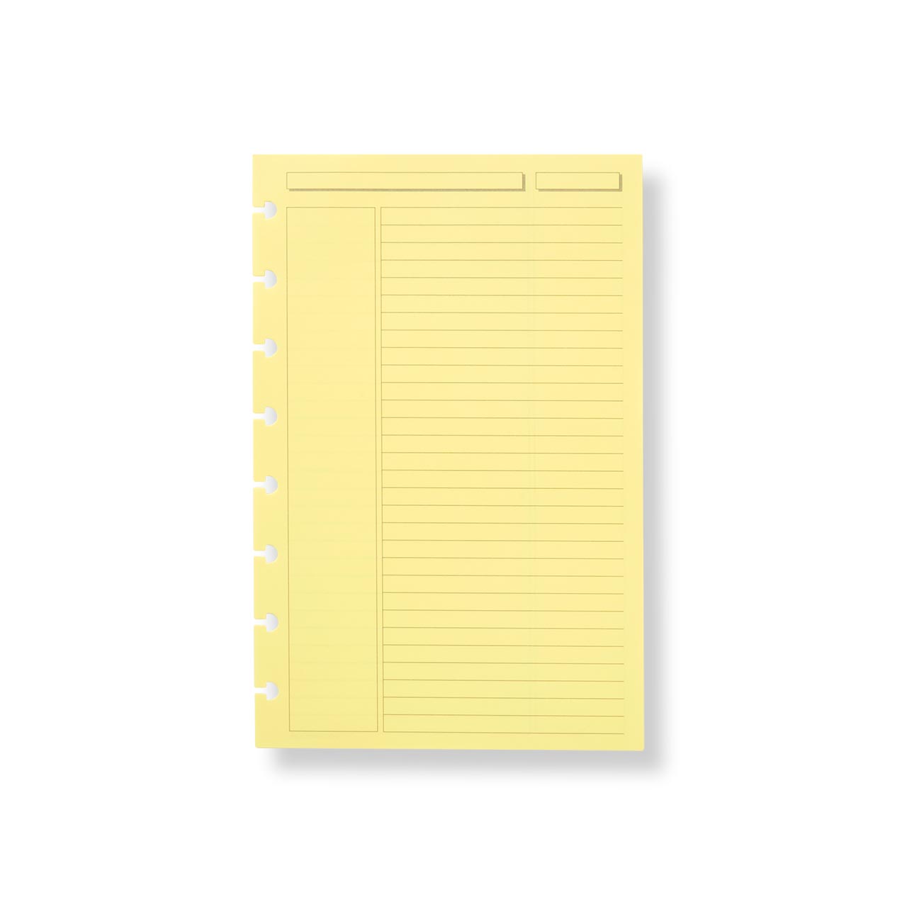 Circa Yellow Annotation Ruled Refill Paper - 300 Sheets for Notebooks, Planners & Journals - Perfect for Note-Taking, Highlighting & Organization