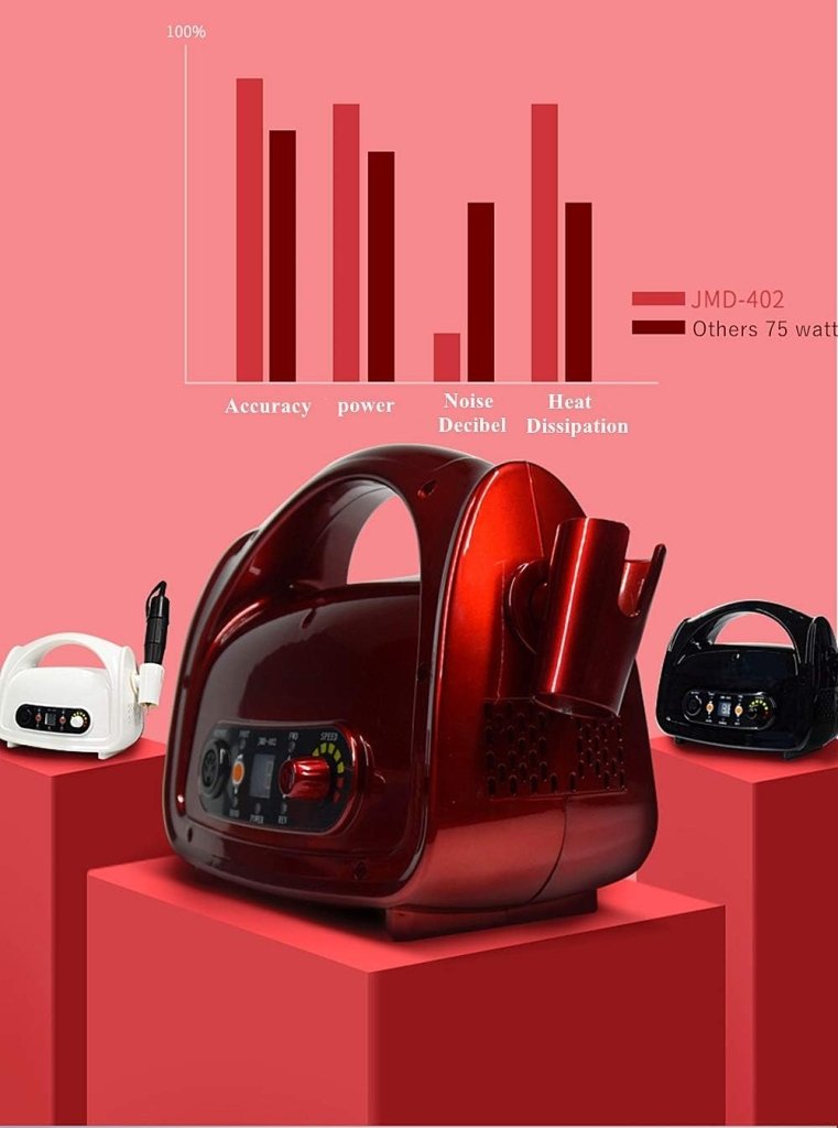 **75W High-Power 35000RPM Professional Electric Nail Drill Kit – Portable Manicure Pedicure Tool for Acrylic & Gel Nails, Nail Art, and Polish Sanding – Ideal for Salon & Home Use**