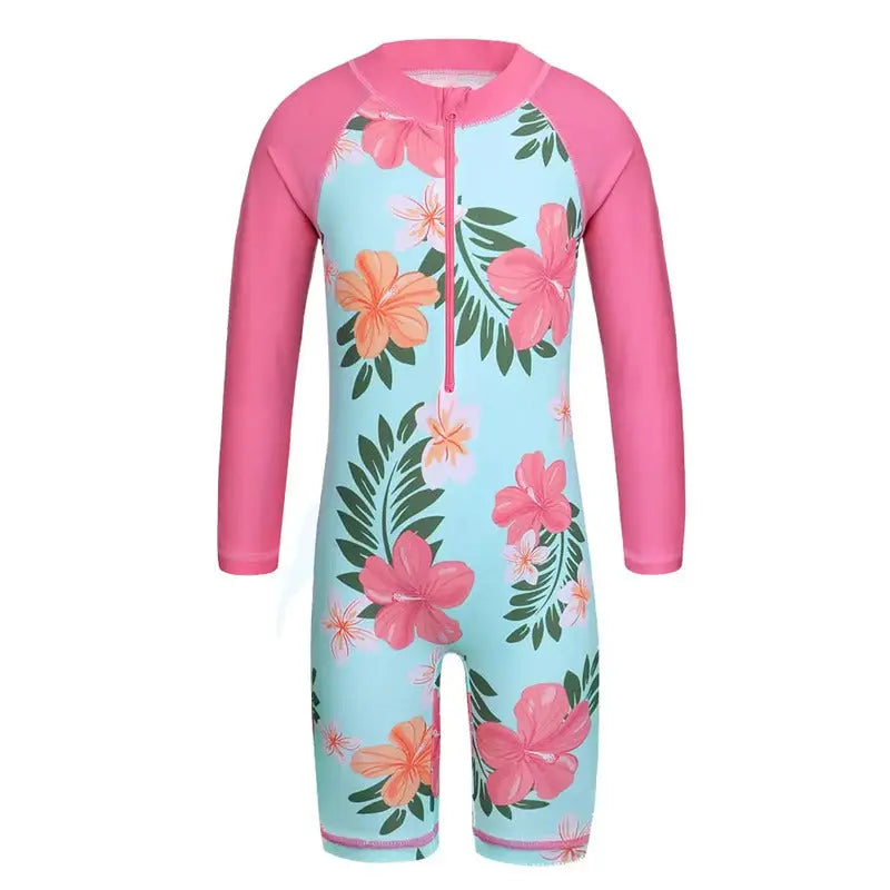 Girls One Piece Swimsuit for Ages 4-11 | Swimcore Comfortable Bathing Suit for Kids - Perfect for Pool, Beach & Summer Water Activities