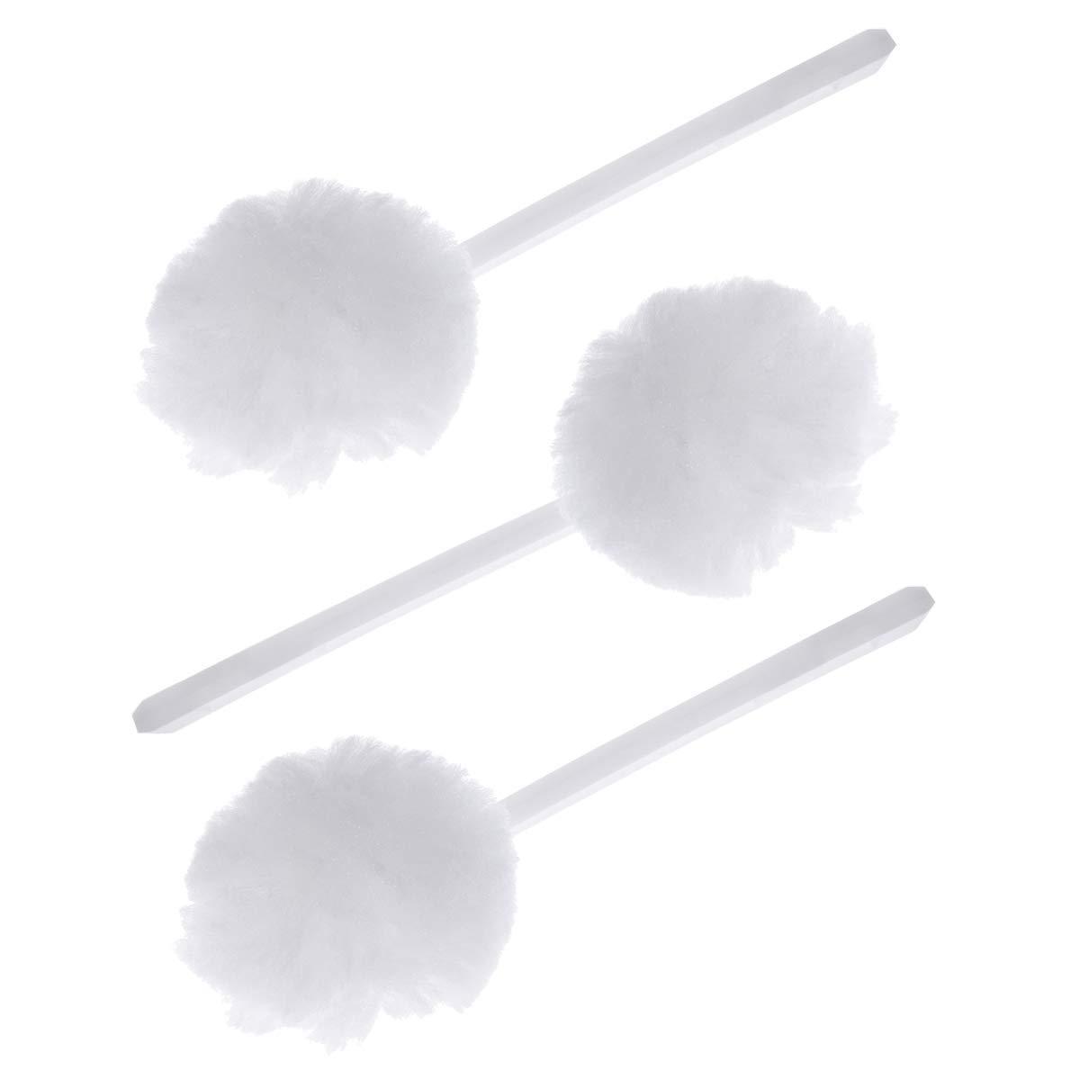 3Pcs Soft Bristle Toilet Brush Set - Long Handle Bathroom Scrubber & Kitchen Cleaning Brush - Durable Toilet Bowl Cleaner for Home, RV, and Office Use