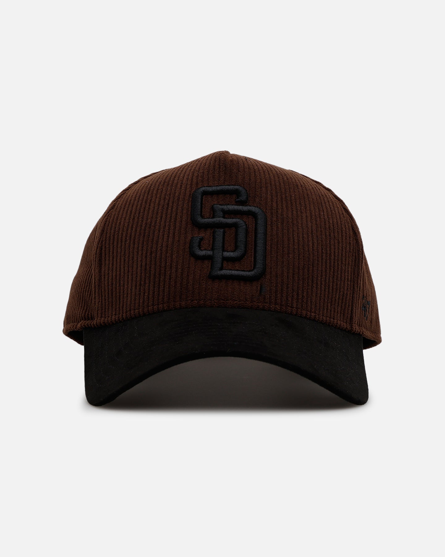 47 Brand San Diego Padres 'Barren' Offside DT Corduroy Snapback Hat - Brown & Black Adjustable Baseball Cap for Men & Women - Perfect for Sports Fans, Casual Wear & Gift Giving