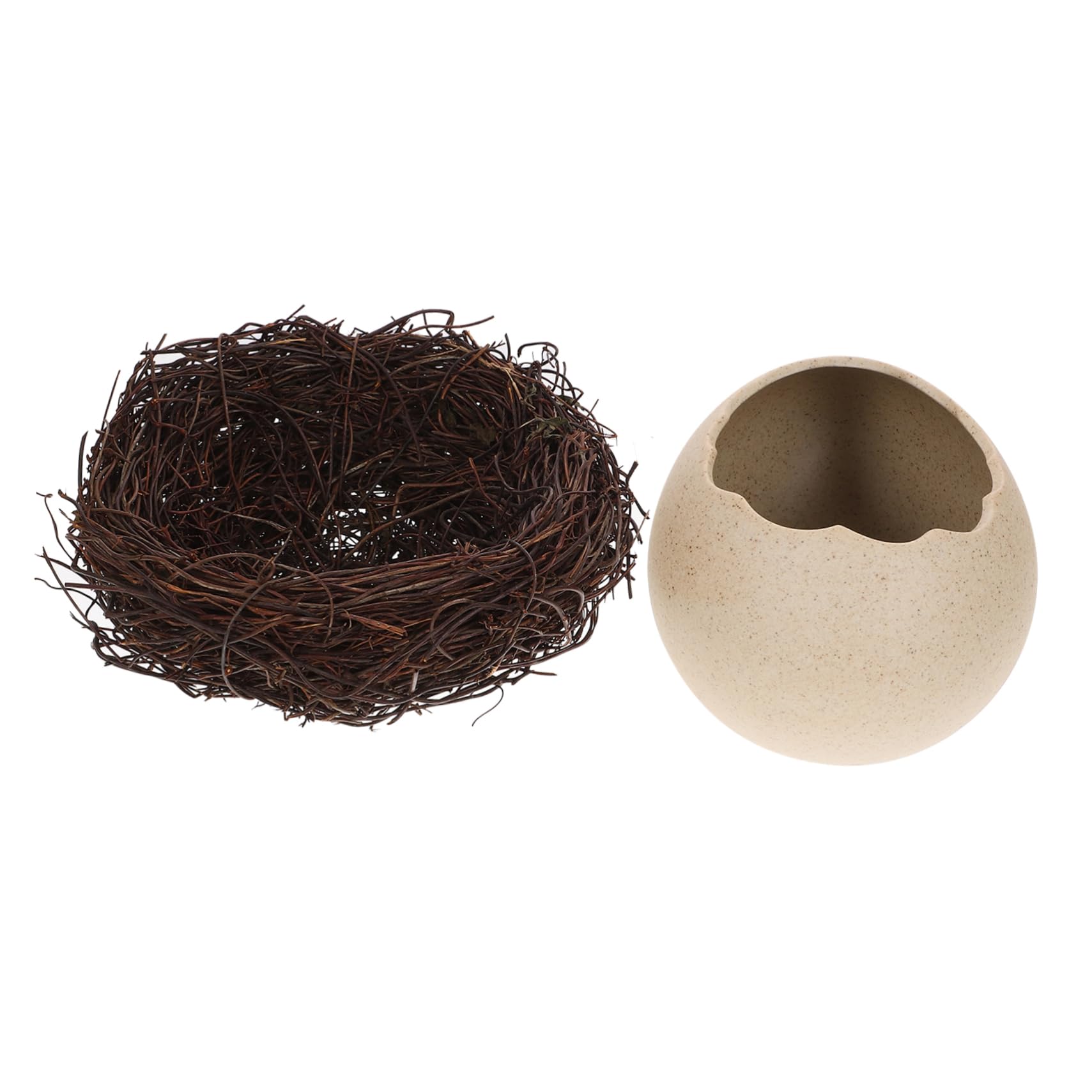 Cabilock Ceramic Easter Egg Holder - Decorative Candy Dish, Fruit Tray & Party Favor for Easter, Bird Nest, Dinosaur Eggs | Perfect for Holiday Decor, Table Centerpieces & Snack Serving