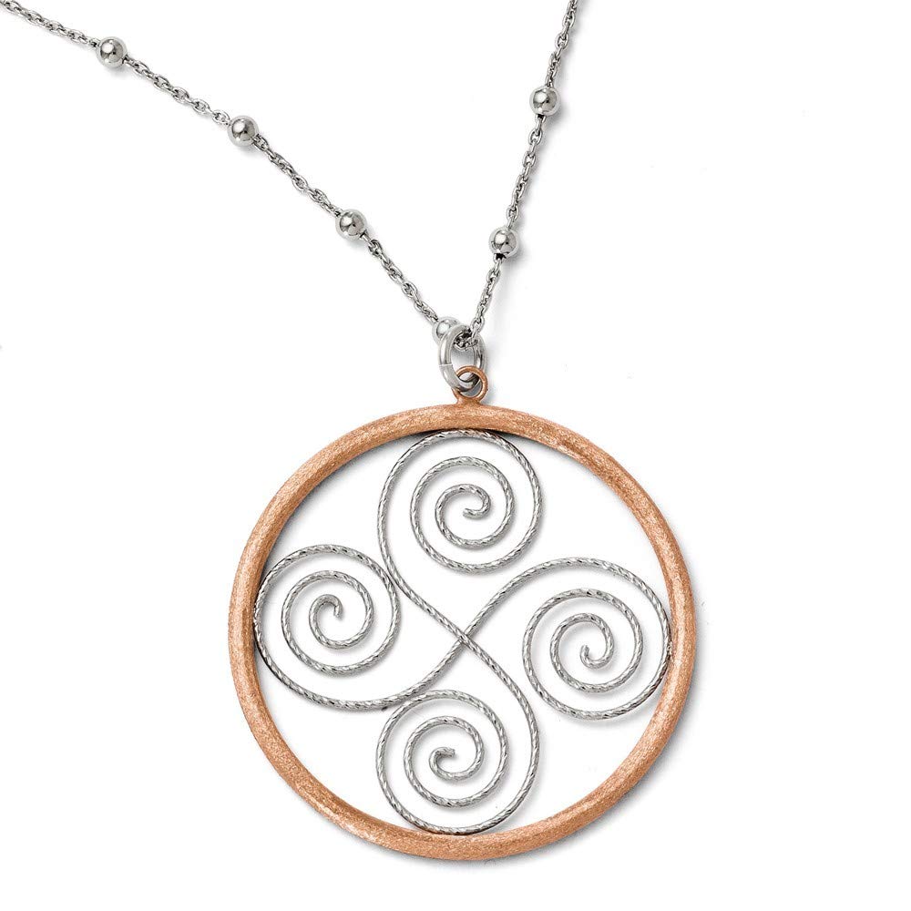 925 Sterling Silver Satin & Rose Gold Plated Necklace for Women - Elegant Jewelry Gift for Anniversary, Birthday & Valentine's Day - Perfect for Date Night & Special Occasions