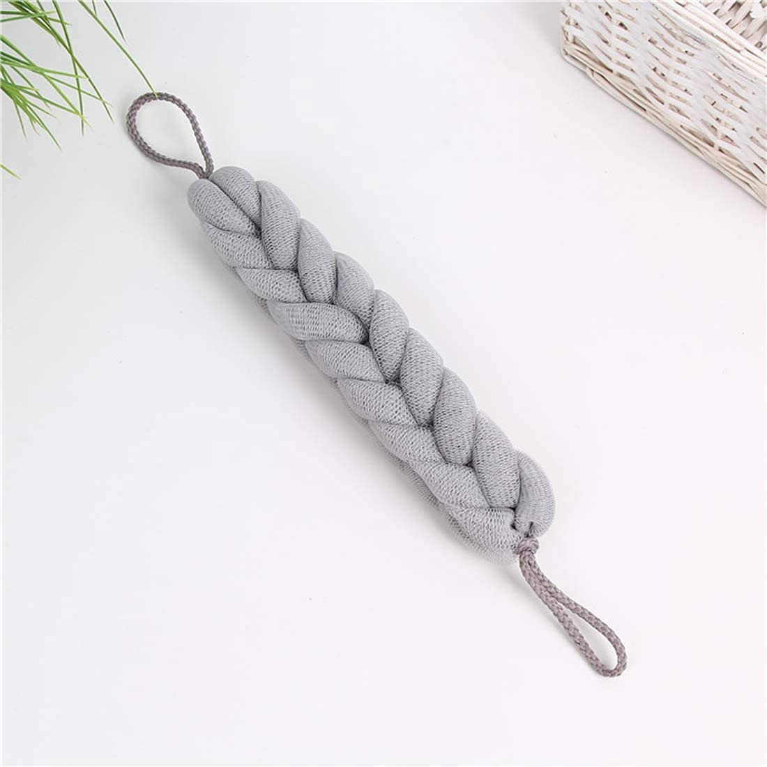 Long Stretch Back Scrubber with Rope Handles - Exfoliating Bath & Shower Mesh Sponge for Deep Cleansing - Perfect for Hard-to-Reach Areas & Relaxing Spa Days