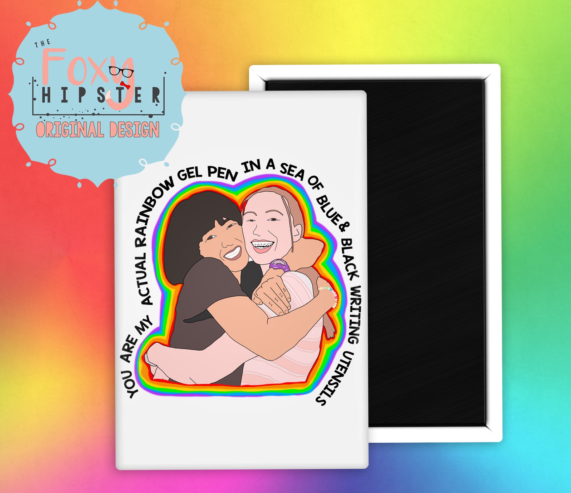 Funny Maya and Anna Pen15 Fridge Magnet - Perfect for Office, Home, or Dorm Room Decor