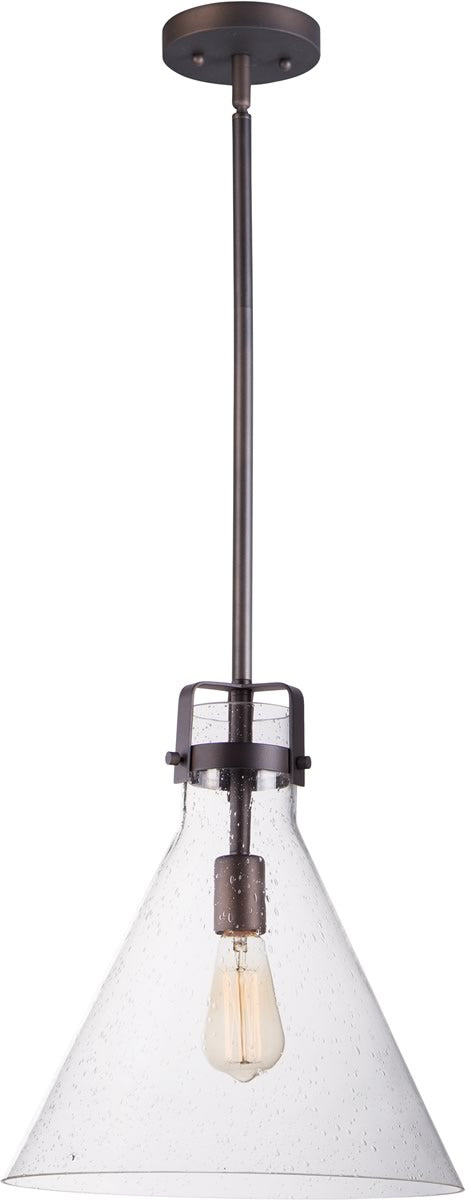 14W Seafarer Single Light Pendant Fixture in Oil Rubbed Bronze Finish - Perfect for Kitchen Island, Dining Room, or Entryway Lighting