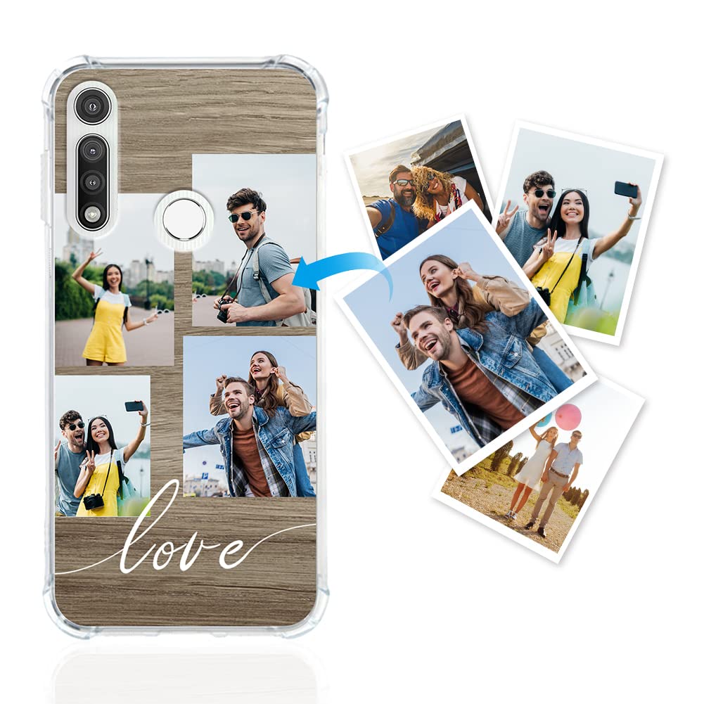 Custom Photo Phone Case for Moto G Fast - Slim Thin Soft TPU Protective Cover with Shockproof Bumpers, Anti-Scratch Clear Case (Create Your Own Design) - Perfect for Everyday Use, Travel & Gift Giving