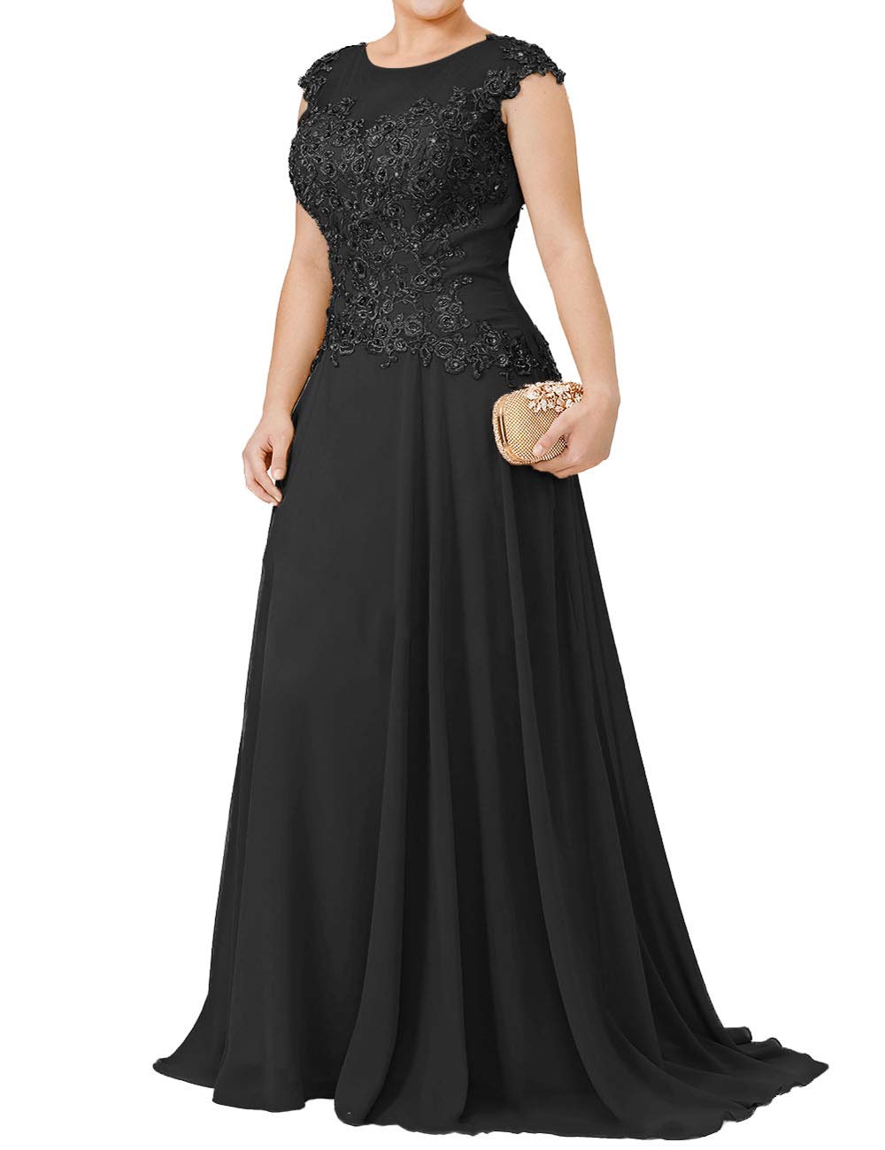 Elegant Mother of The Bride Dresses - Long Formal Evening Gowns with Lace Applique & Beaded Details, Sleeveless Women's Special Occasion Wear - Perfect for Weddings, Galas & Formal Events