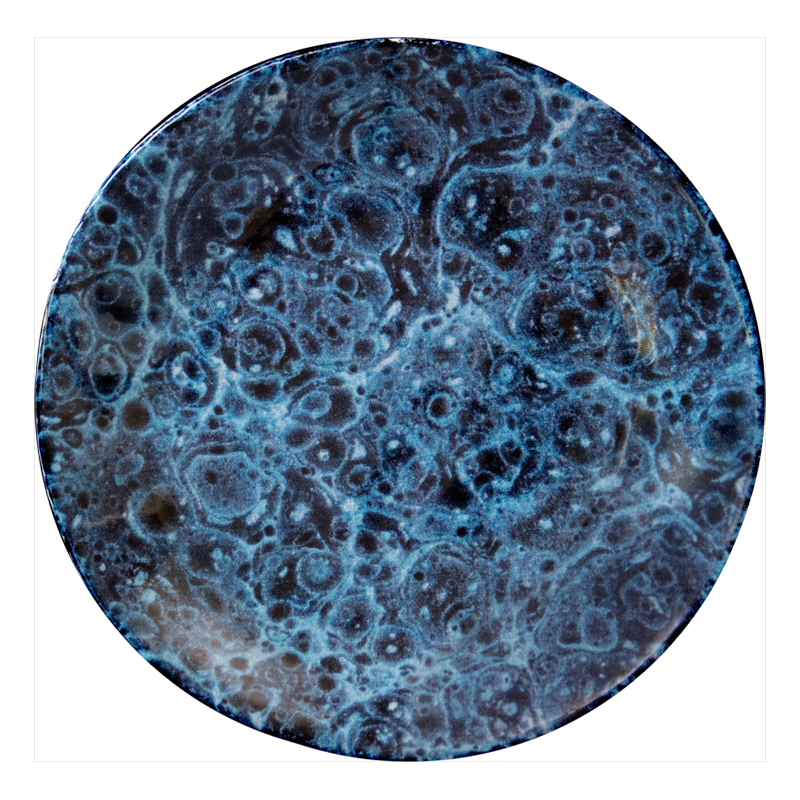Blue Marble Saucer - Elegant Decorative Plate for Home & Party Decor | Perfect for Serving Appetizers, Desserts, and Displaying Jewelry