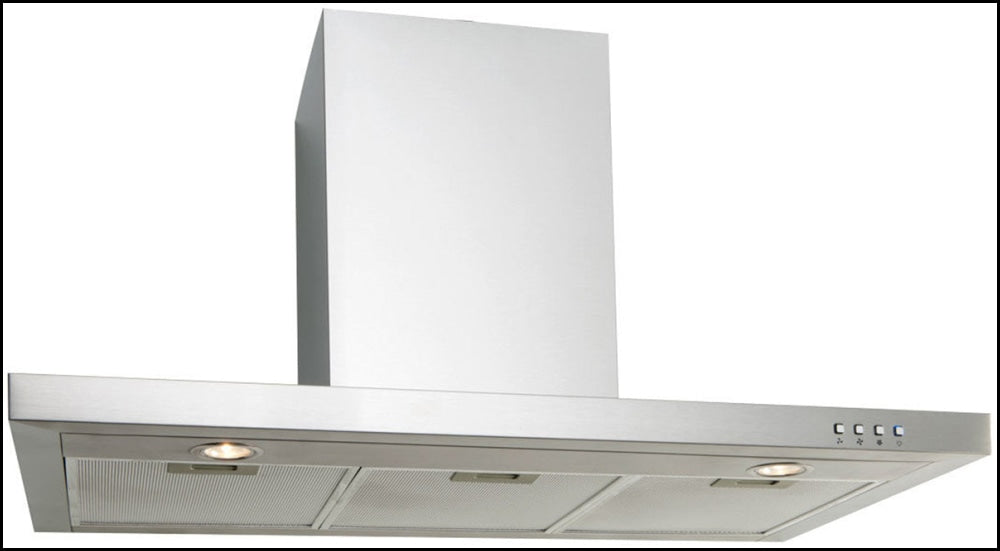 Euro Appliances EP900SWSX 90cm Stainless Steel Range Hood with Powerful Extraction - Perfect for Modern Kitchens & Open-Plan Living Spaces