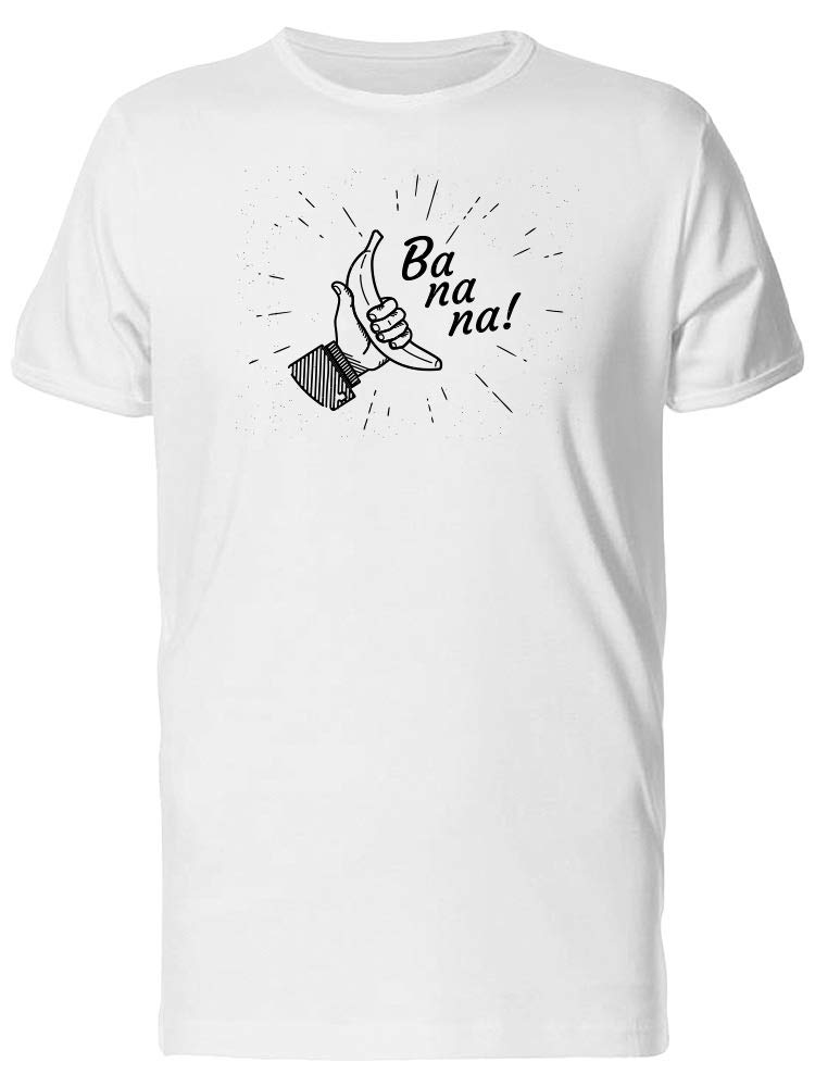 Funny Banana in Hand Graphic T-Shirt for Men - Casual Wear & Gift Idea for Banana Lovers