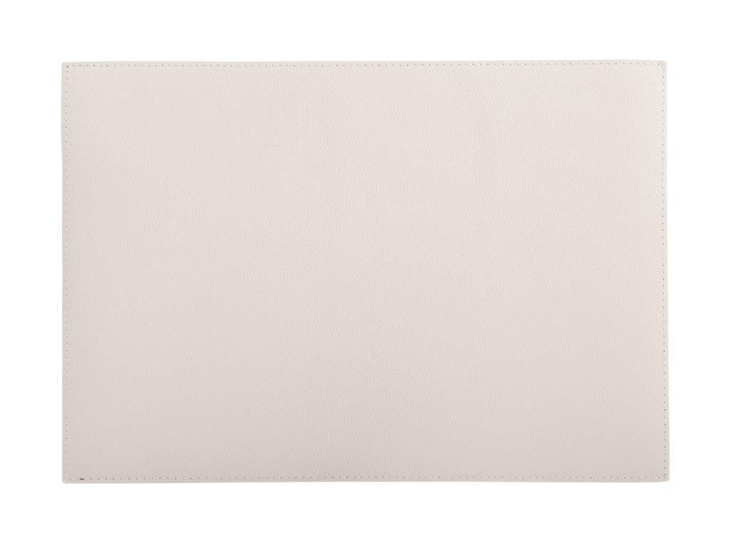 Premium Leather-Look Cowhide Placemat 43x30cm Ivory - Elegant Table Setting for Dining, Kitchen, and Home Decor - Durable & Stylish Place Mats for Everyday Use or Special Occasions