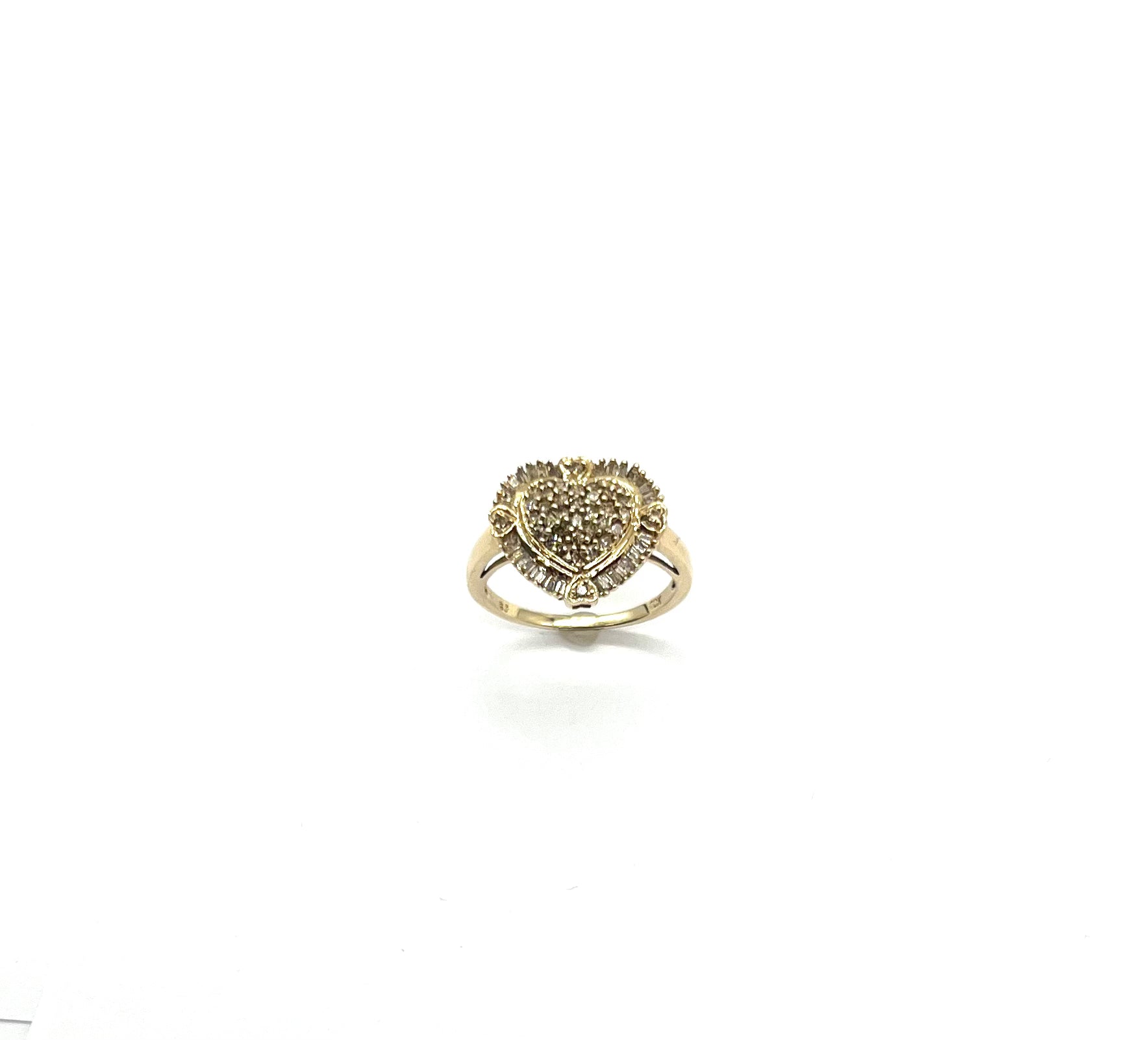 1/2 Carat Total Weight (CTW) Heart Shaped Diamond Cluster Ring - 14K White Gold Engagement Promise Ring for Women, Perfect for Valentine's Day Gift & Anniversary Present