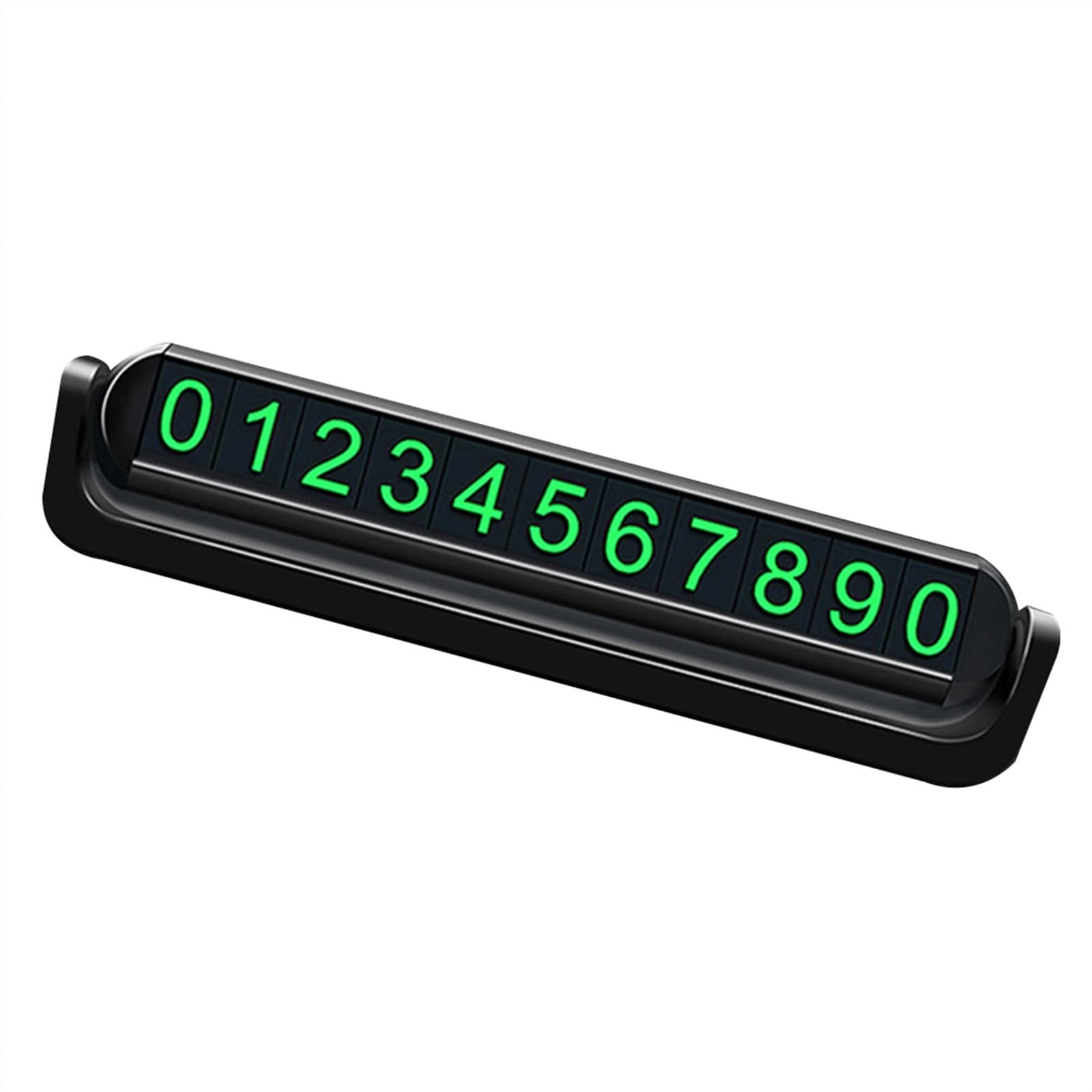 XADITON Alloy Car Telephone Number Card - Luminous Magnetic Parking Plate, Double-Sided Contact Sticker for Temporary Parking, Ideal for Driveways, Garages, and Public Spaces