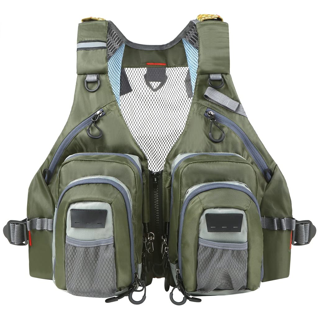 Breathable Fishing Vest with Multiple Pockets - Lightweight Summer Work Vest for Outdoor Fishing, Hiking & Travel - SMDMM Water-Resistant Fishing Jacket for Men & Women