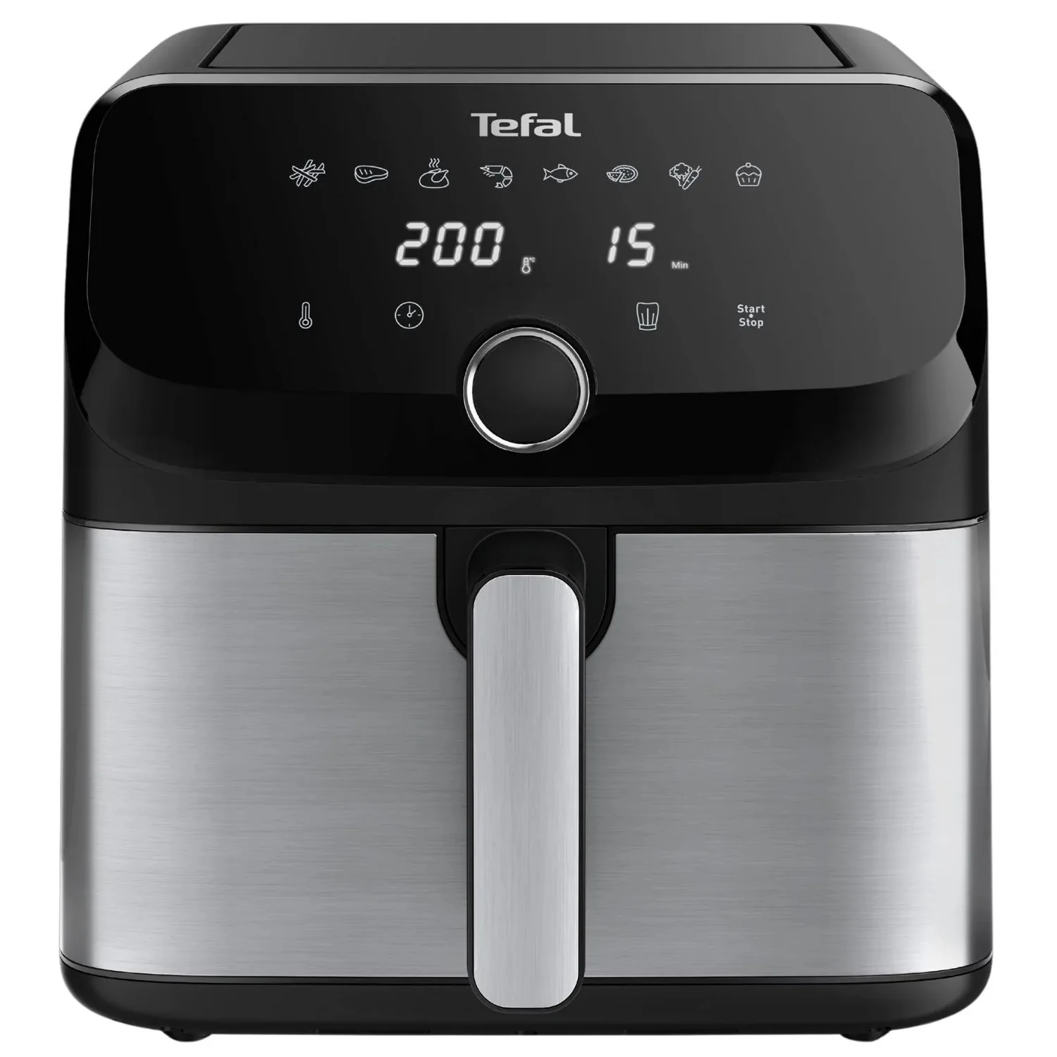 EY855D EASY FRY MEGA Digital 7.5L Air Fryer - Healthy Oil-Free Cooking for Family Meals, Snacks & Party Foods - Perfect for Roasting, Baking & Frying