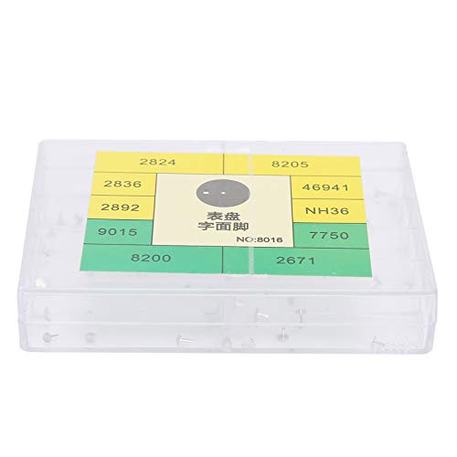 Premium Watch Dial Feet Assortment Kit - 50pcs Stainless Steel Watch Repair Parts for Watchmakers & Hobbyists - Essential Watch Repair Tools for Rolex, Omega & Luxury Watches - Perfect for Watch Restoration & Maintenance