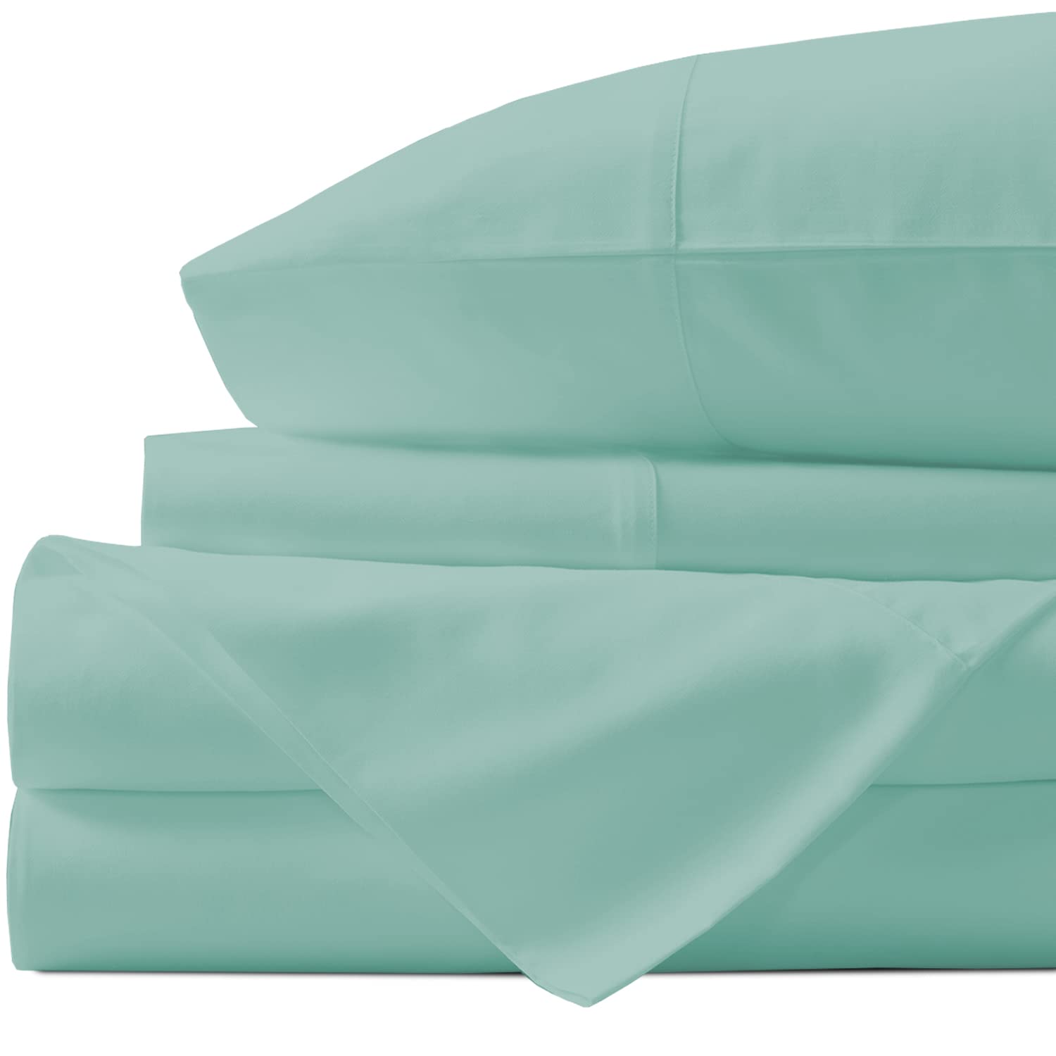 Luxury 100% Cotton King Size Sheet Set - 1000 Thread Count Hotel Quality Bedding (4Pc) with 15