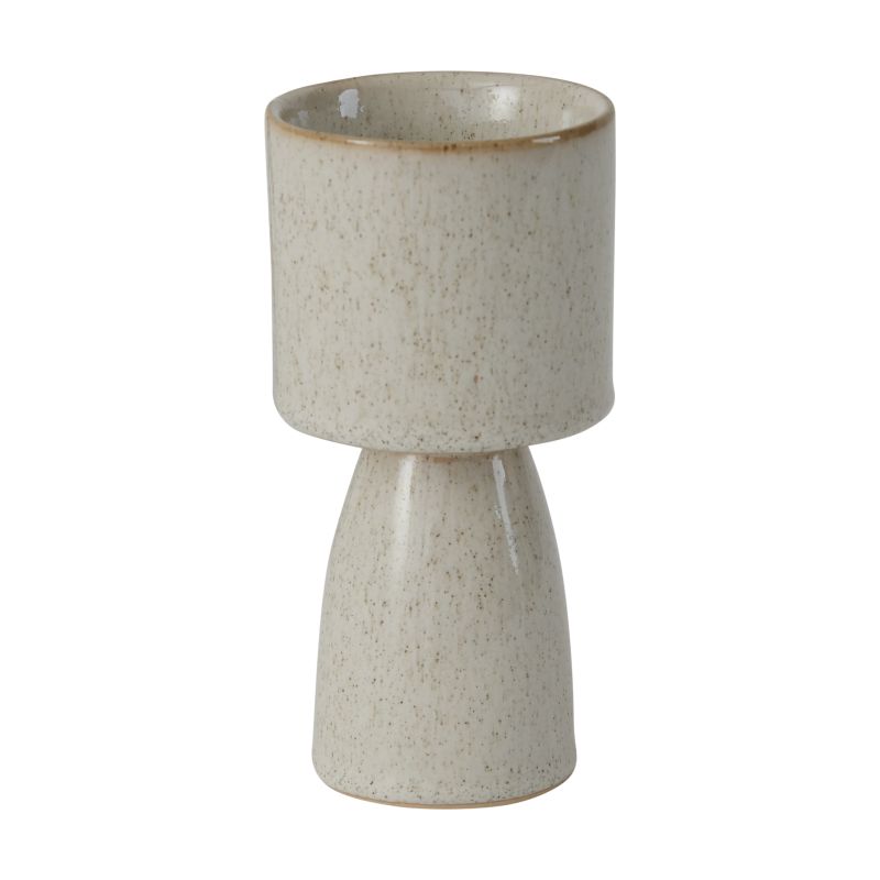 Beta Footed Pot (Small) - Ceramic Plant Pot with Drainage Hole for Indoor Plants, Succulents & Herbs - Perfect for Home Decor, Office Desk & Garden Use